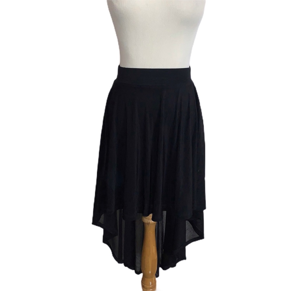 H&M Divided Black Hi-Low Skirt Size 4